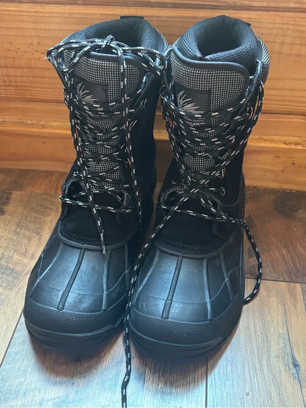 Itasca 3M thinsulate black snow boots men size 7